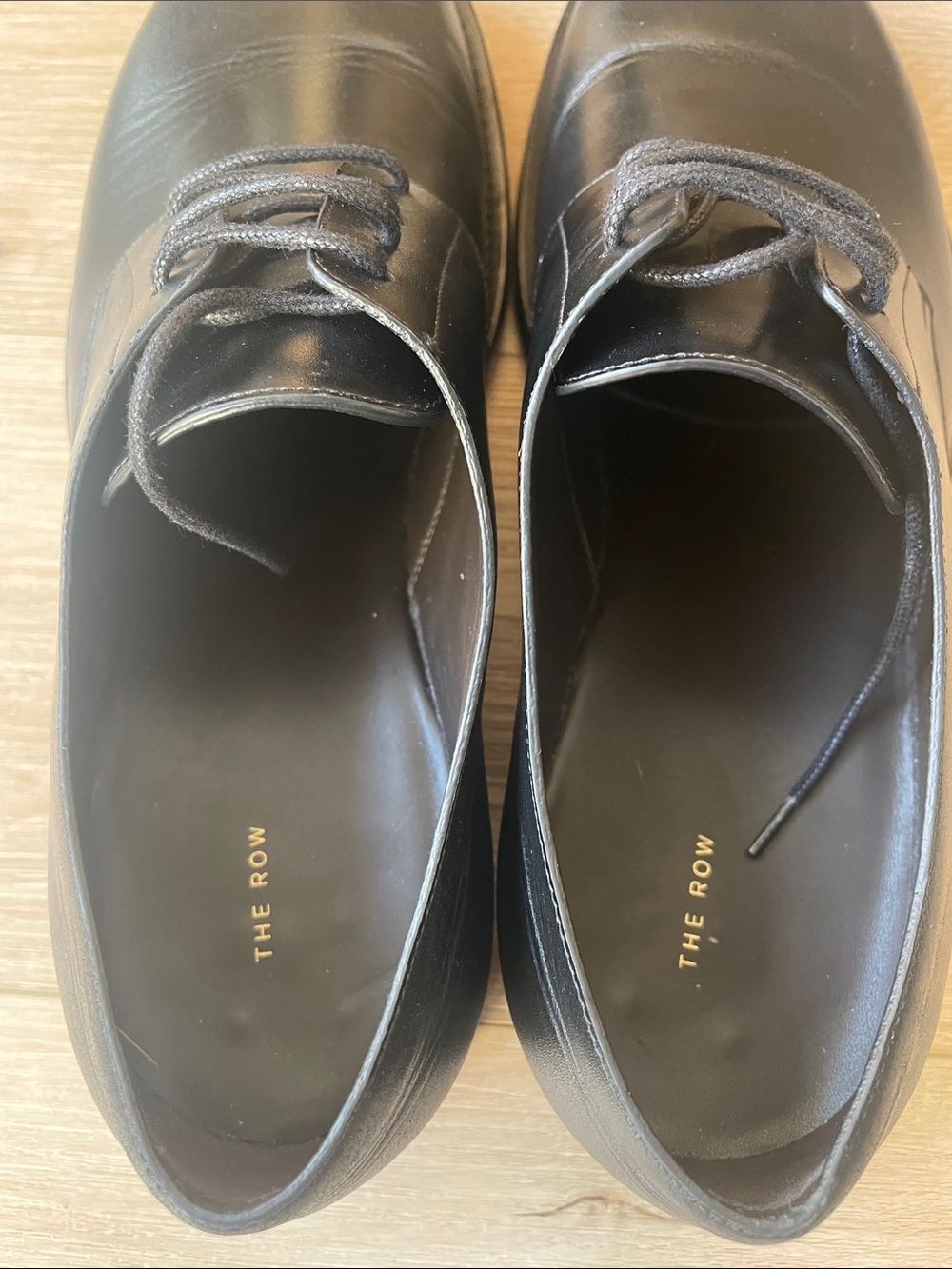 NWOT The Row Black Leather Novus Derby - Picture 7 of 8